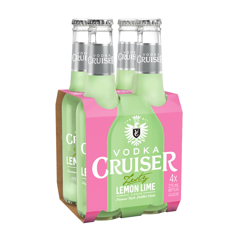 CRUISER ZESTY LEMON LIME BOTTLES