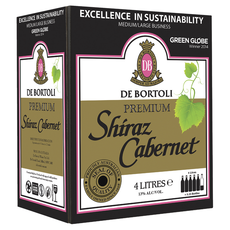 DE BORTOLI SHIRAZ CAB 4LTR CASK