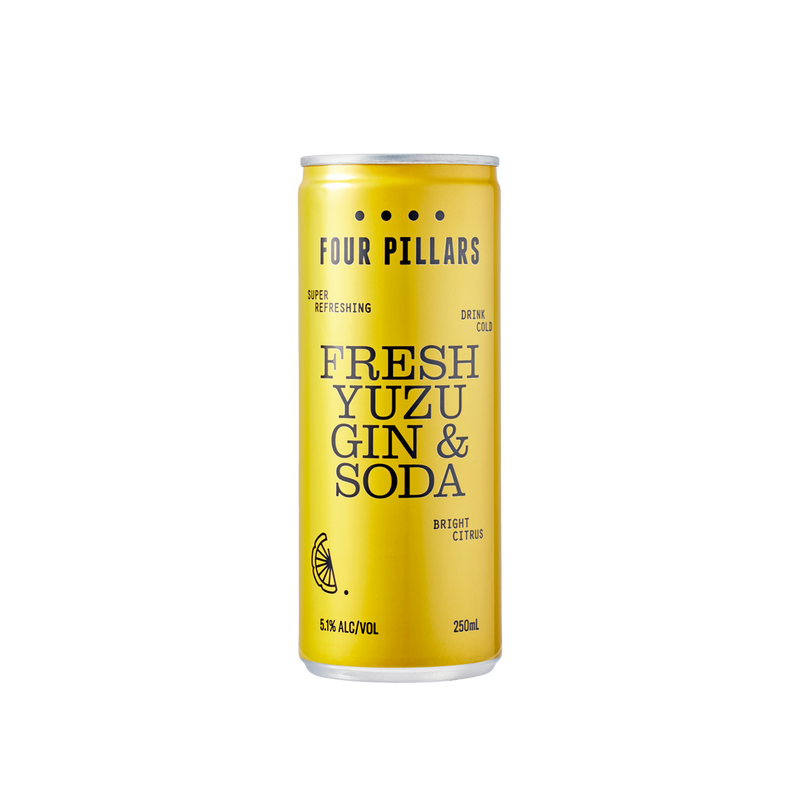 FOUR PILLARS YUZU GIN & SODA CANS