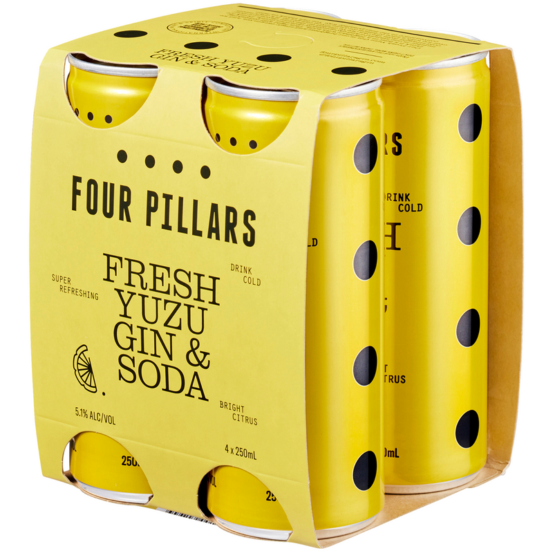 FOUR PILLARS YUZU GIN & SODA CANS