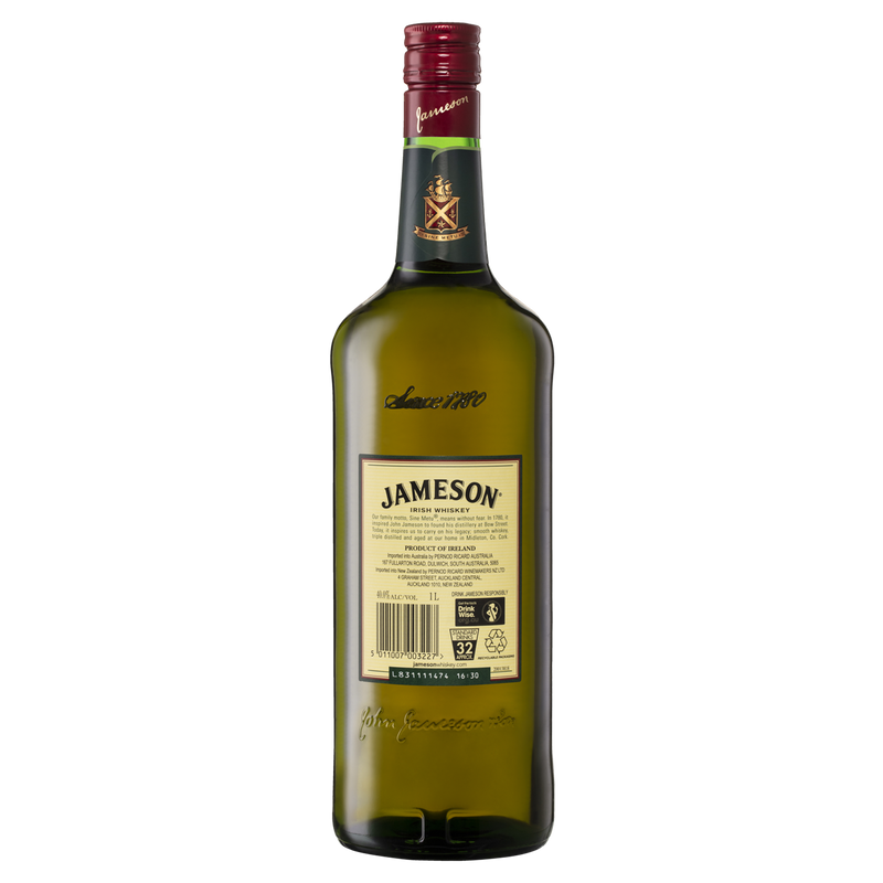 JAMESON IRISH WHISKEY 1L