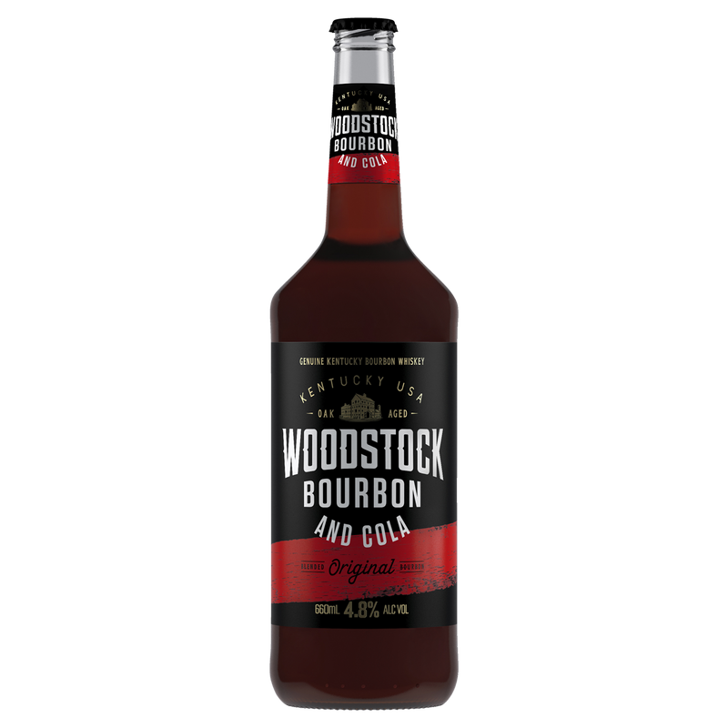 WOODSTOCK & COLA 4.8% 660ML BOTTLES