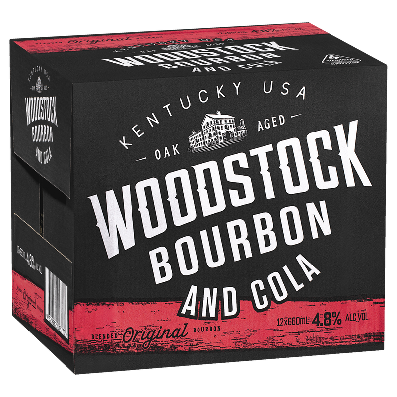 WOODSTOCK & COLA 4.8% 660ML BOTTLES