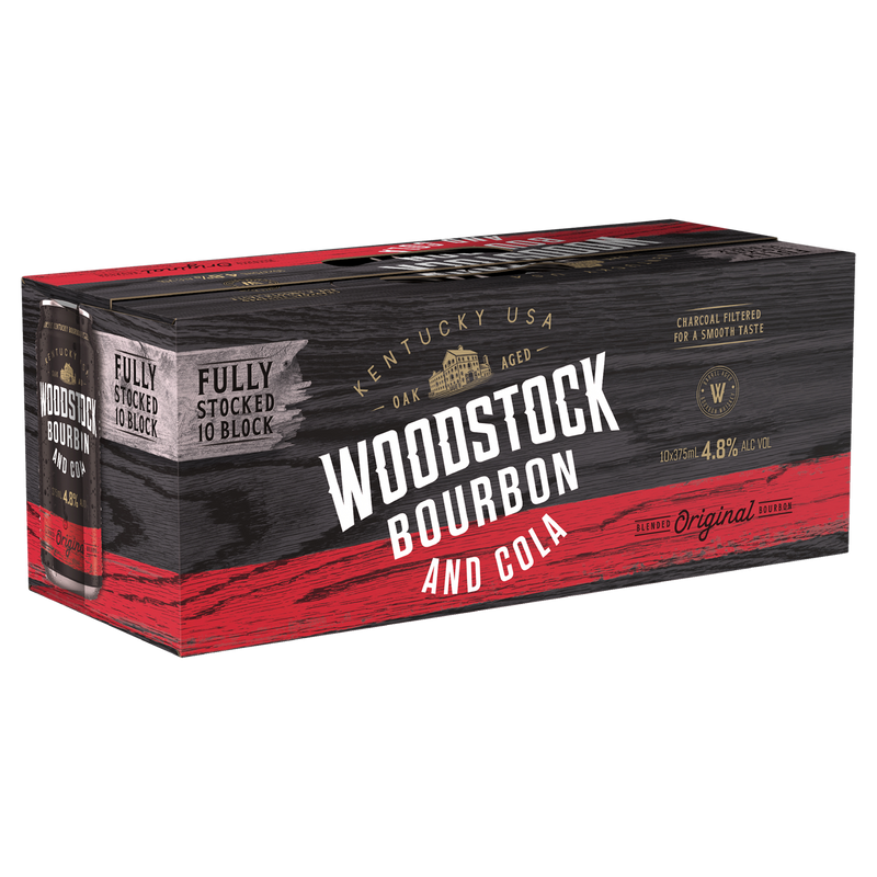 WOODSTOCK 4.8% & COLA 10 PACK CANS