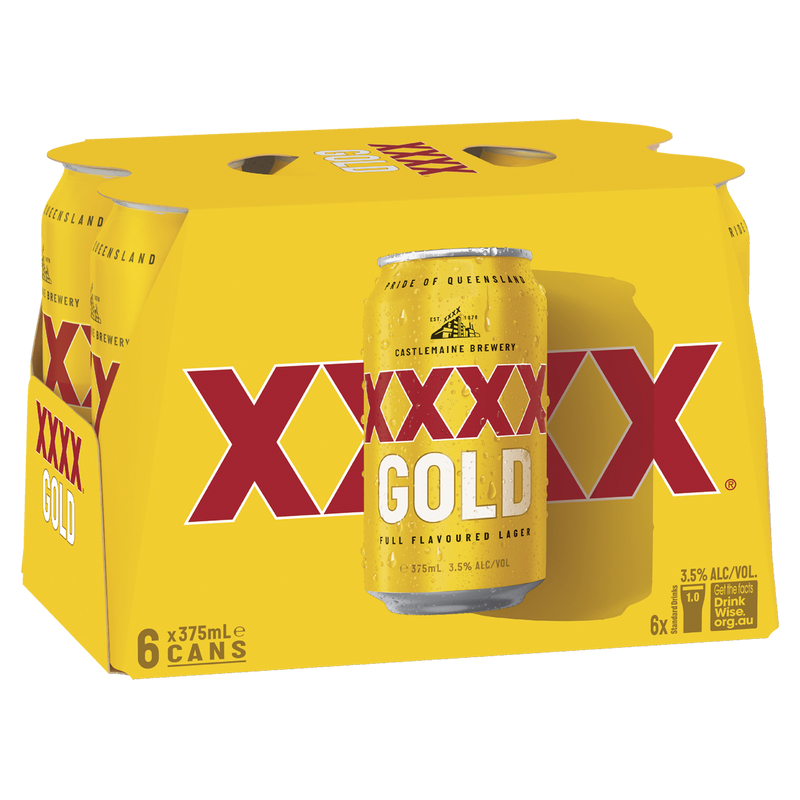 XXXX GOLD CANS BLOCK