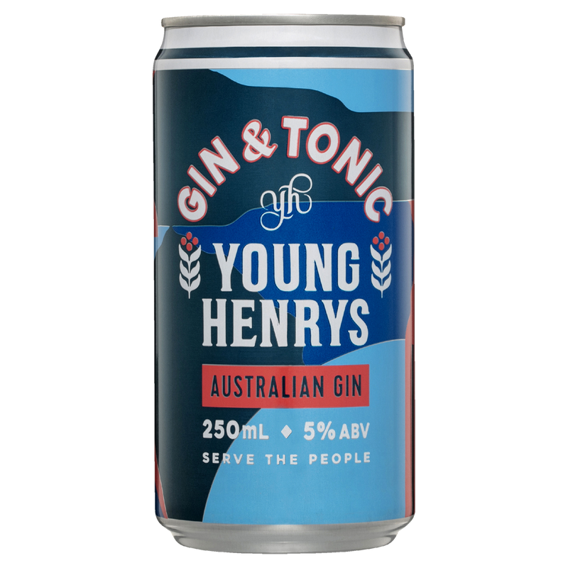 YOUNG HENRYS GIN & TONIC CANS