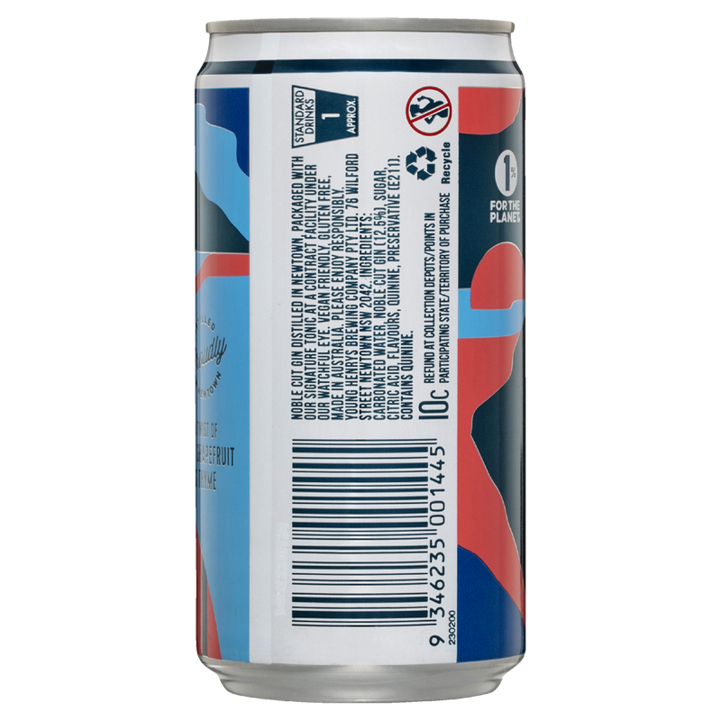 YOUNG HENRYS GIN & TONIC CANS