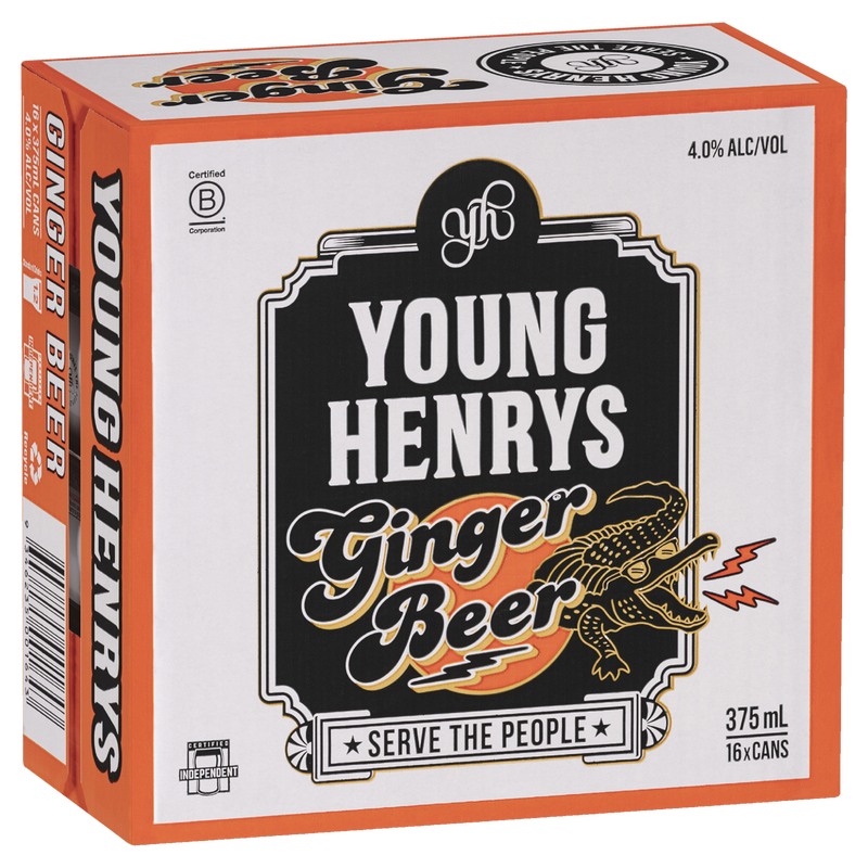 YOUNG HENRYS GINGER BEER CAN