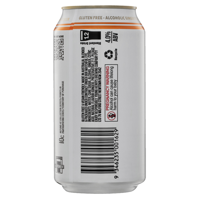 YOUNG HENRYS GINGER BEER CAN