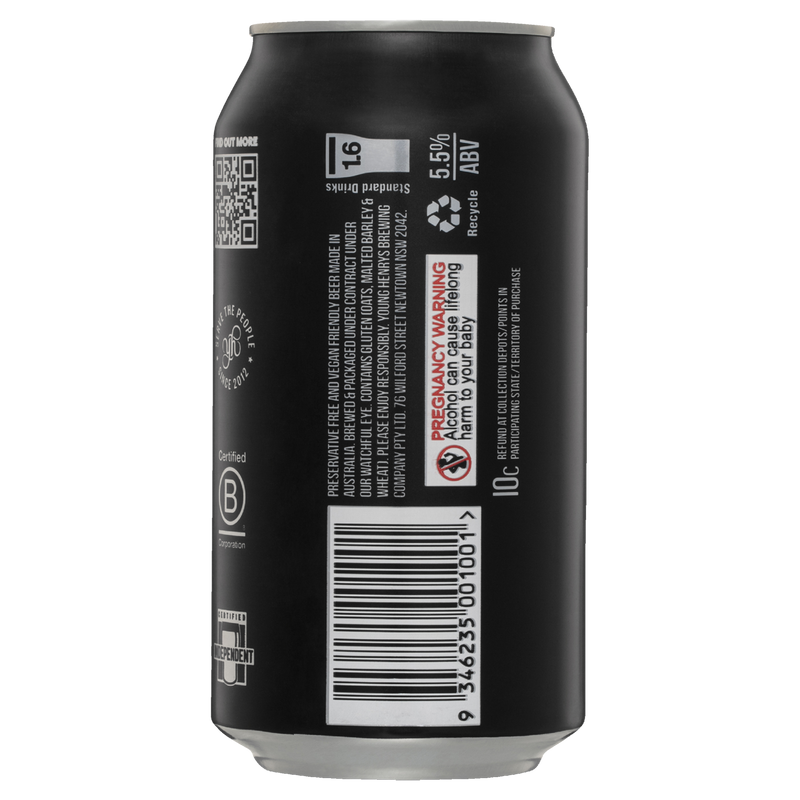 YOUNG HENRYS MOTOR OIL PORTER CAN