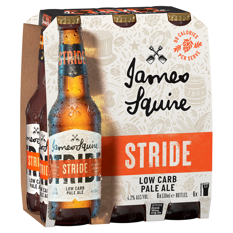 JAMES SQUIRE STRIDE LOW CARB PALE ALE BOTTLES