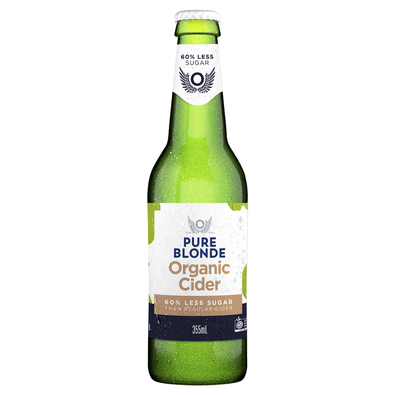 PURE BLONDE ORGANIC CIDER BOTTLES