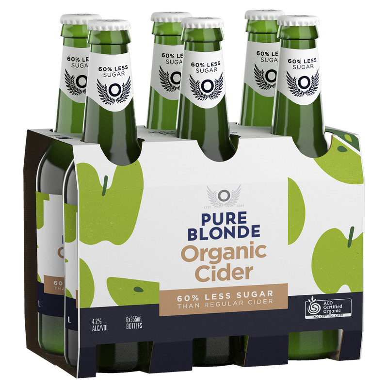 PURE BLONDE ORGANIC CIDER BOTTLES