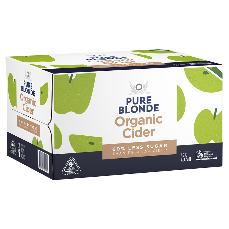 PURE BLONDE ORGANIC CIDER BOTTLES