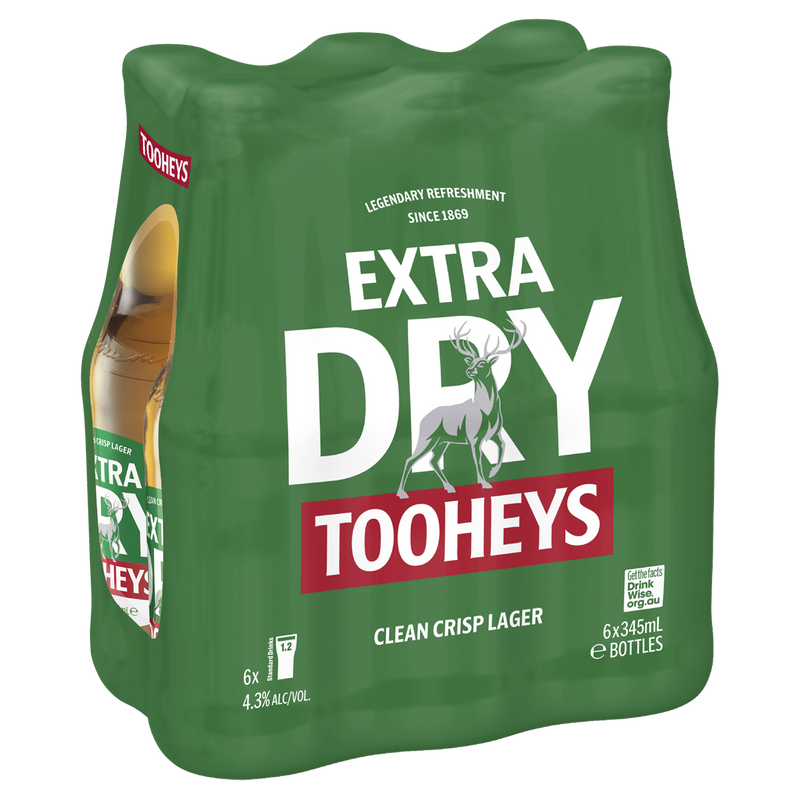 TOOHEYS EXTRA DRY STUBBIES