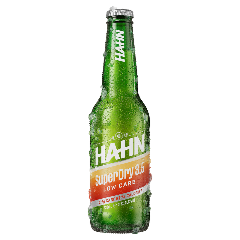 HAHN SUPER DRY 3.5% STUBBIES