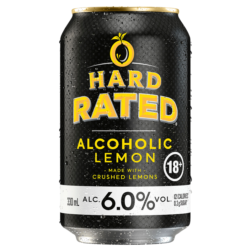 HARD RATED ALCOHOLIC LEMON CANS