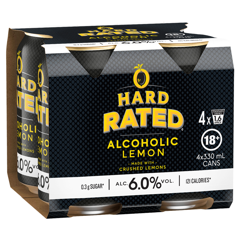 HARD RATED ALCOHOLIC LEMON CANS