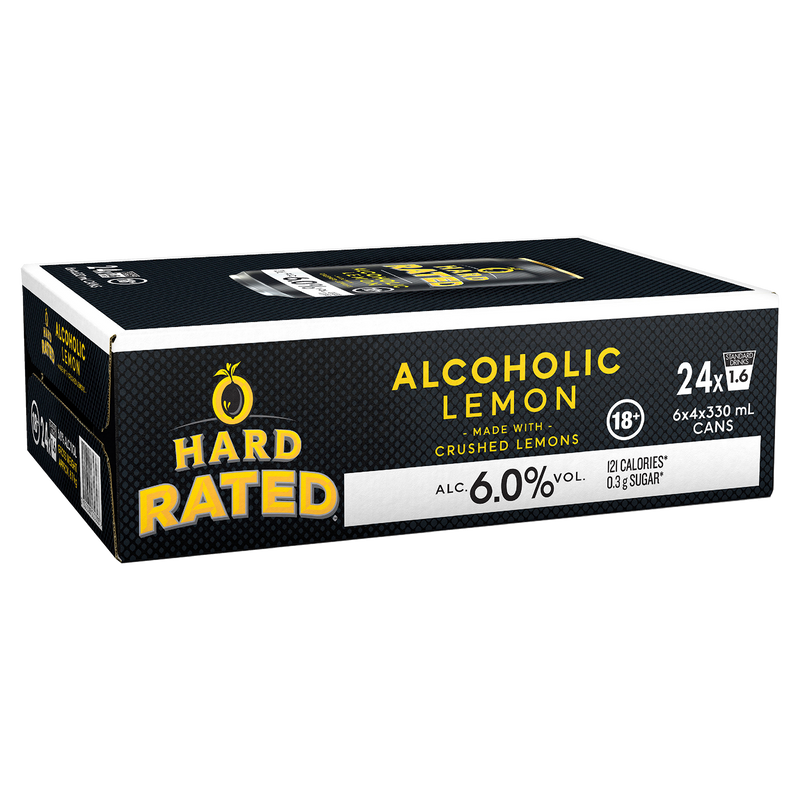HARD RATED ALCOHOLIC LEMON CANS