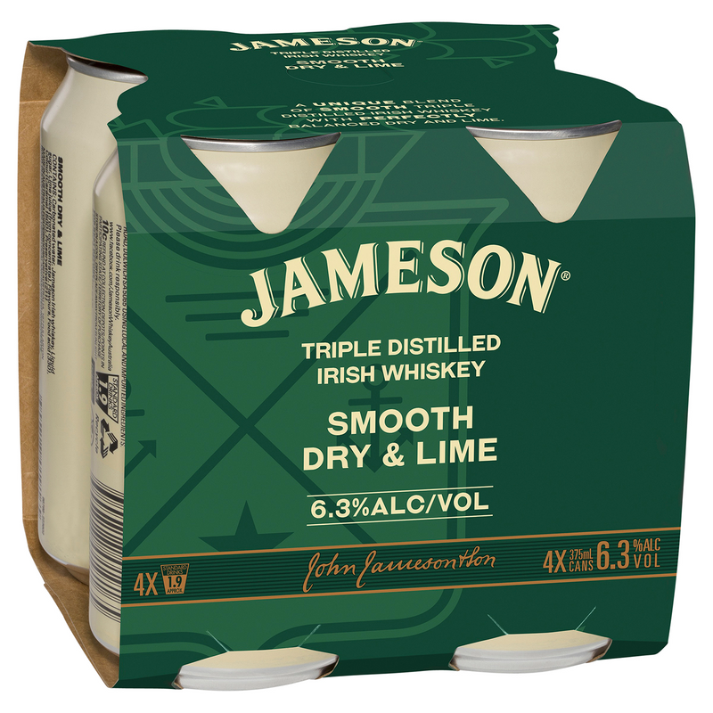 JAMESON DRY & LIME 6.3% CANS