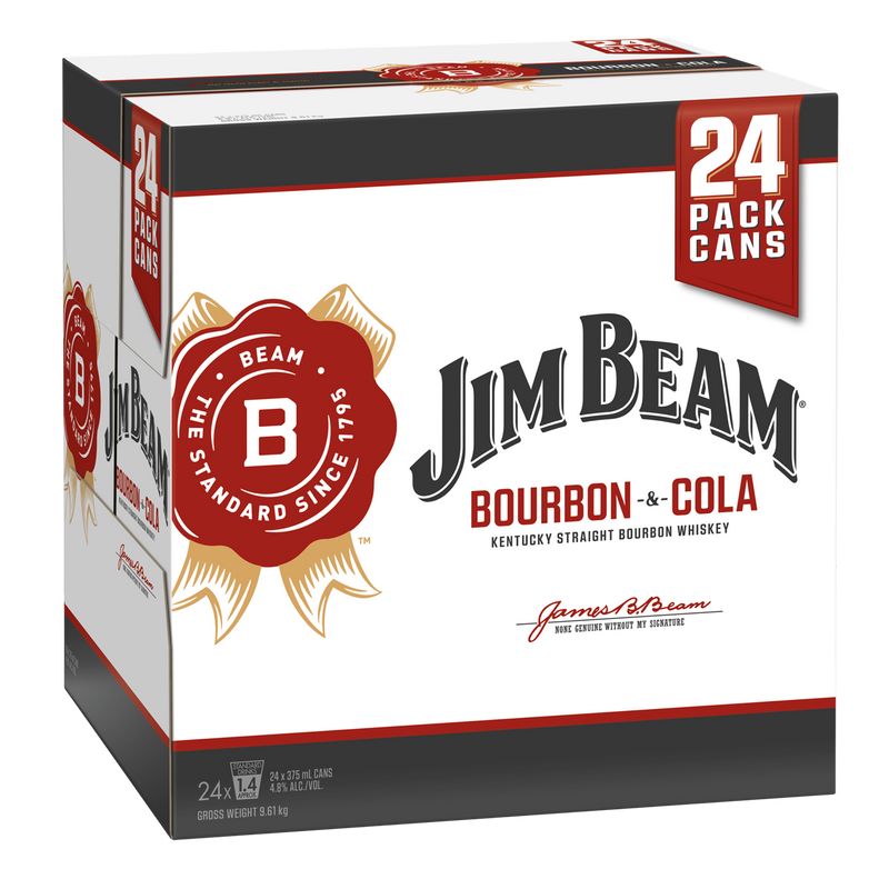 JIM BEAM & COLA 4.8% CUBE
