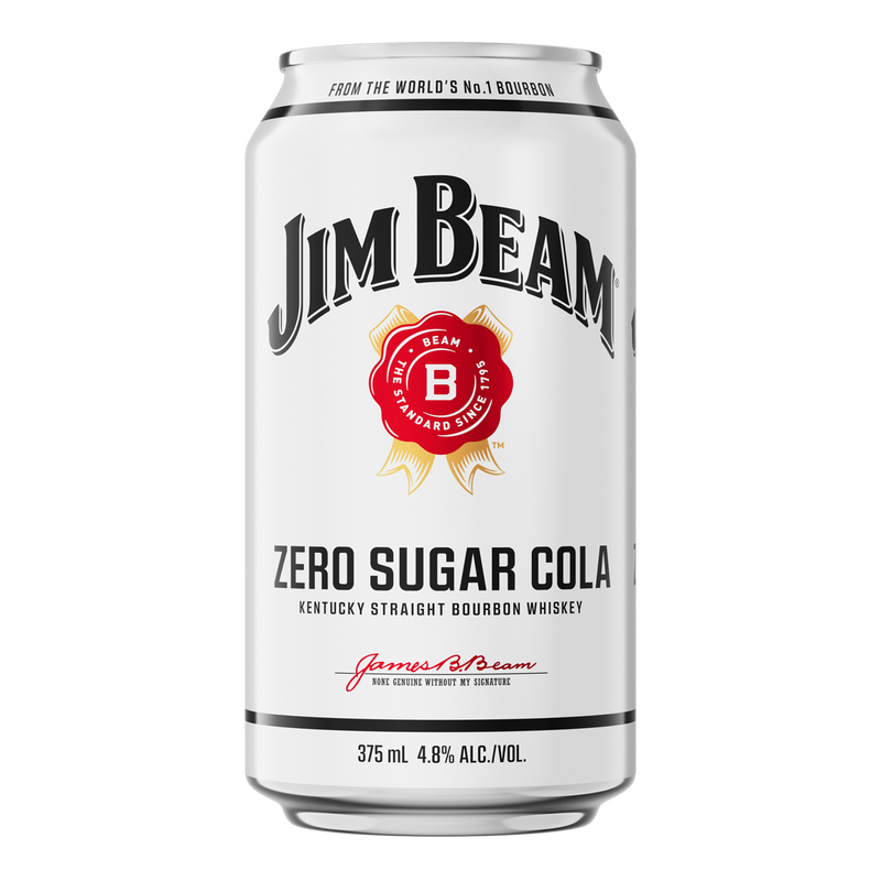 JIM BEAM & COLA ZERO SUGAR CANS
