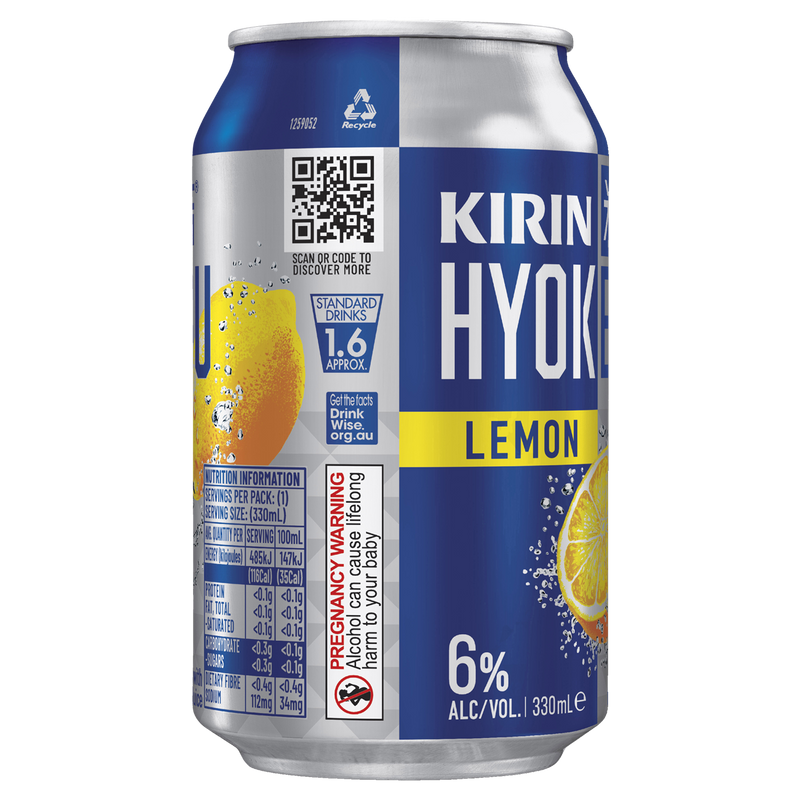 KIRIN HYOKETSU VODKA LEMON CANS