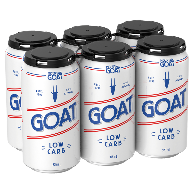 MOUNTAIN GOAT LOW CARB LAGER CANS