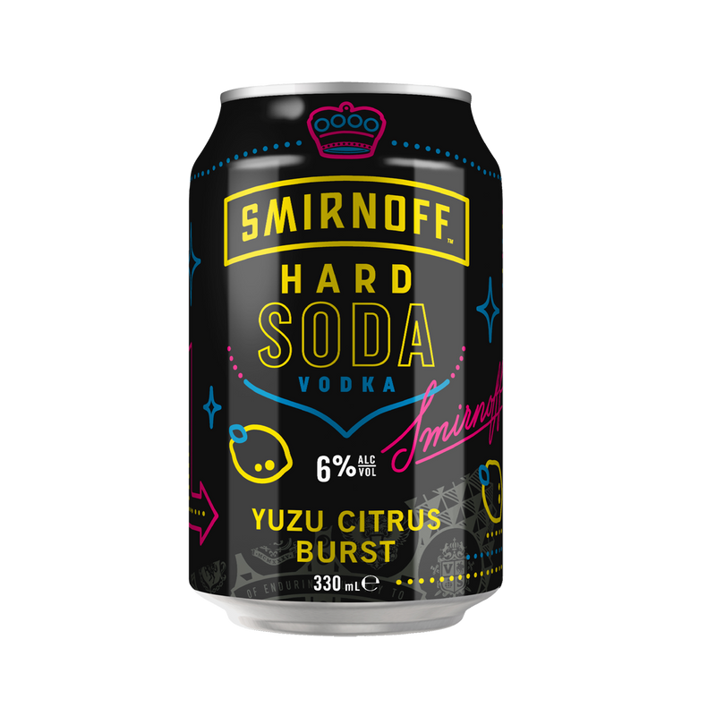 SMIRNOFF SODA YUZU CANS