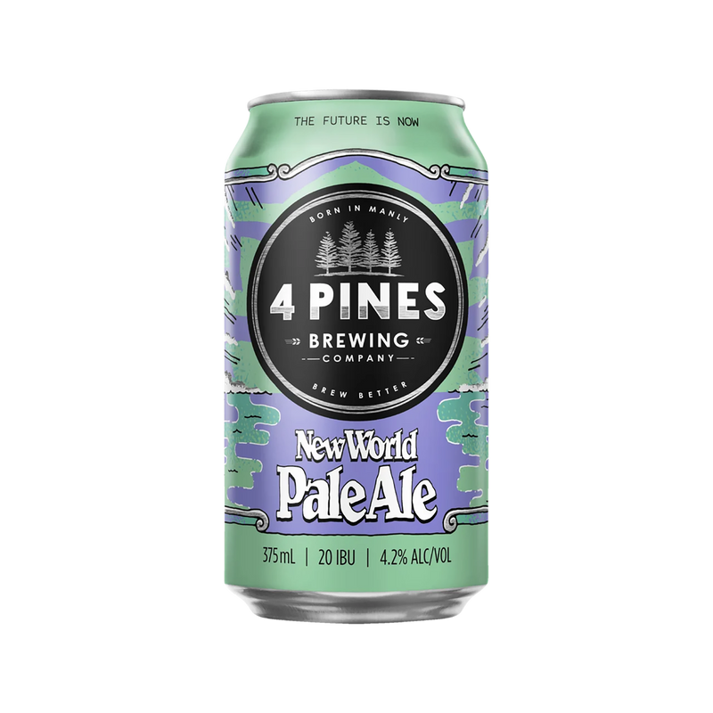 4 PINES NEW WORLD PALE ALE CAN