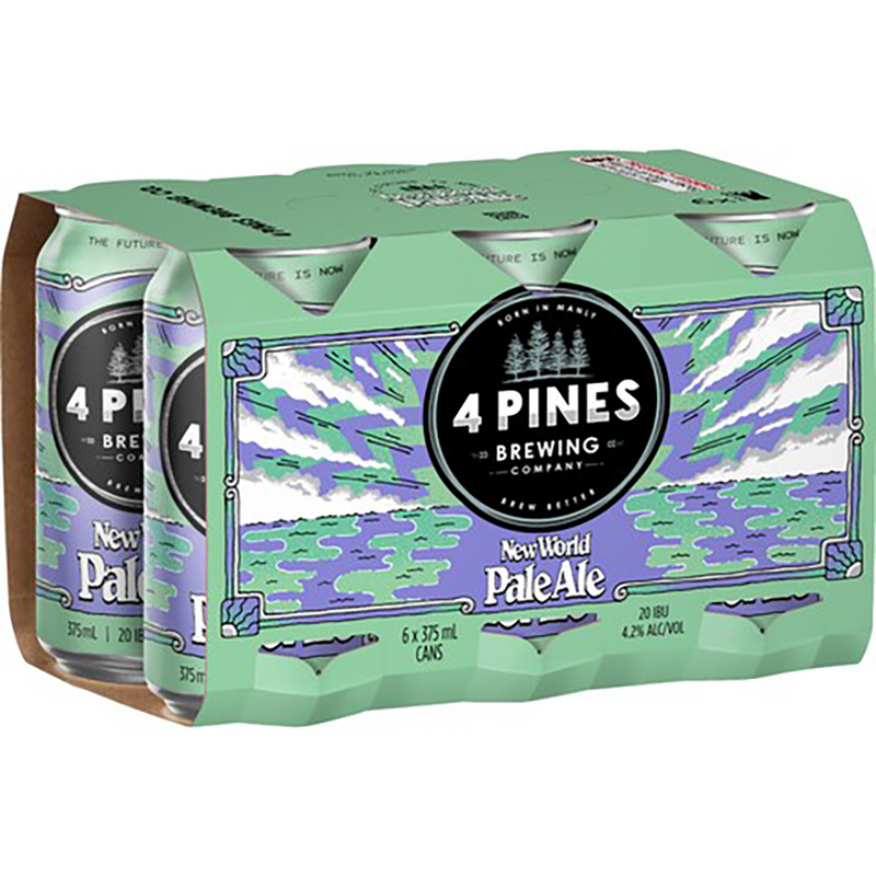 4 PINES NEW WORLD PALE ALE CAN