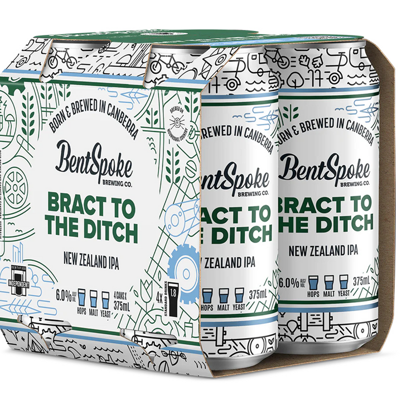BENTSPOKE BRACT TO THE DITCH NZ IPA CANS