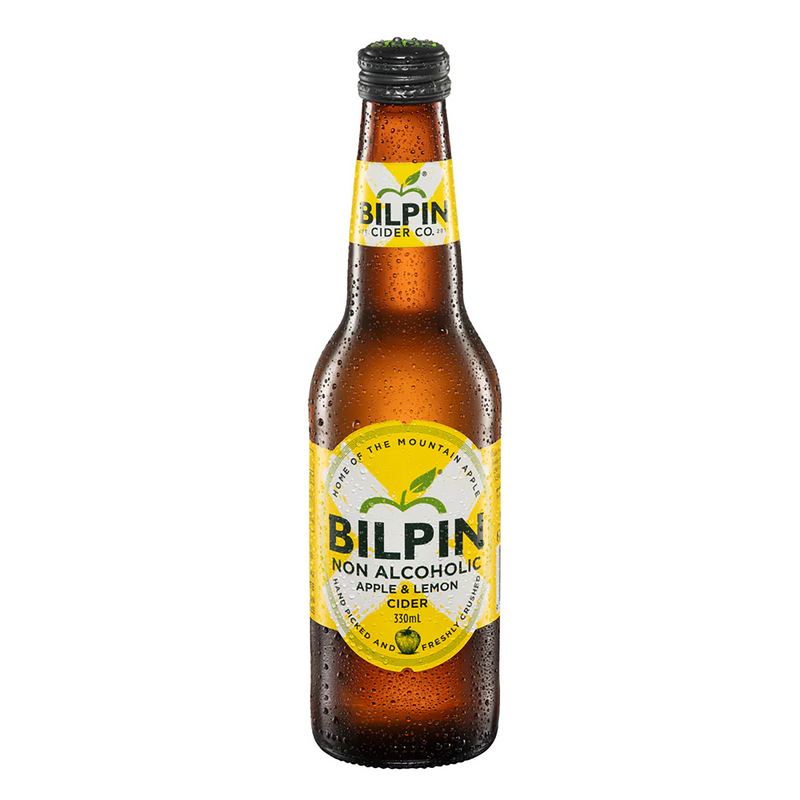 BILPIN NON ALCOHOLIC APPLE LEMON CIDER BOTTLE