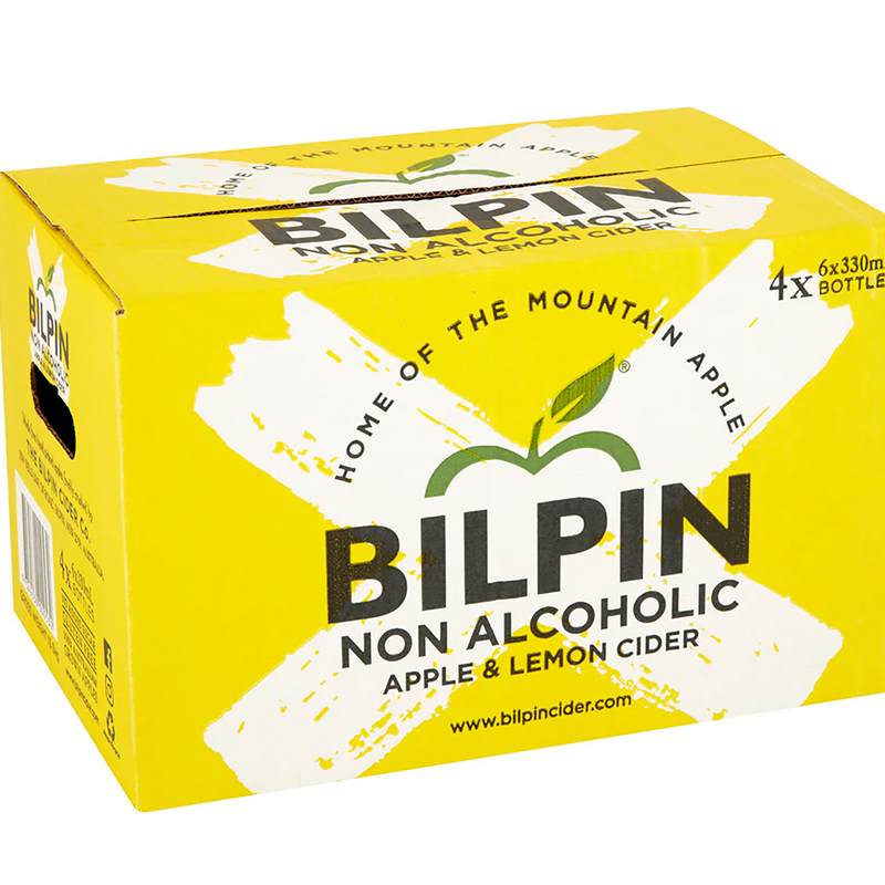 BILPIN NON ALCOHOLIC APPLE LEMON CIDER BOTTLE