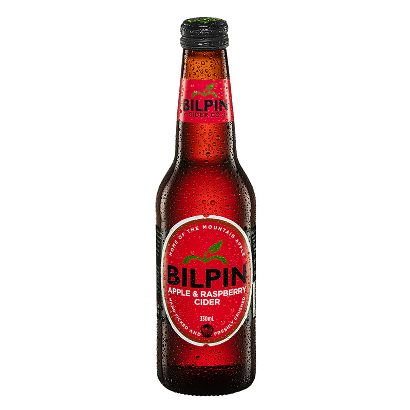 BILPIN NON ALCOHOLIC APPLE RASPBERRY CIDER BOTTLE