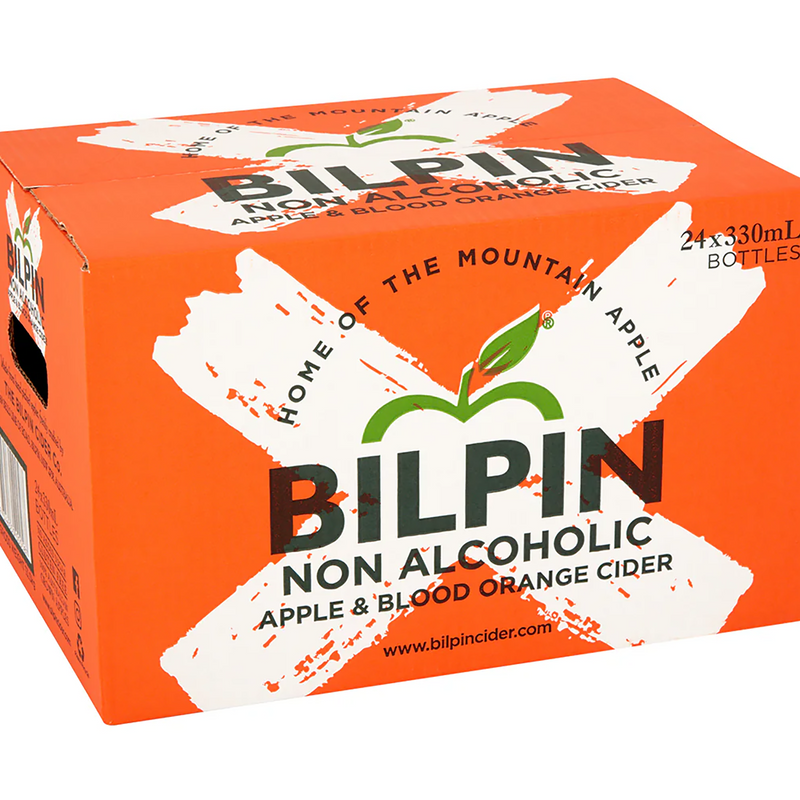 BILPIN NON ALCOHOLIC BLOOD ORANGE CIDER BOTTLE