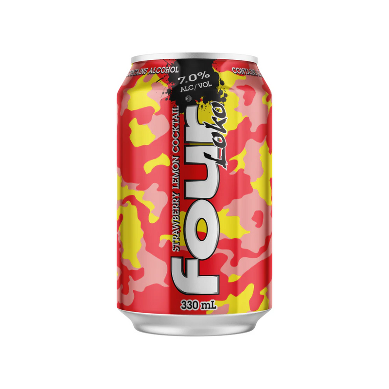 FOUR LOKO STRAWBERRY LEMON COCKTAIL CANS