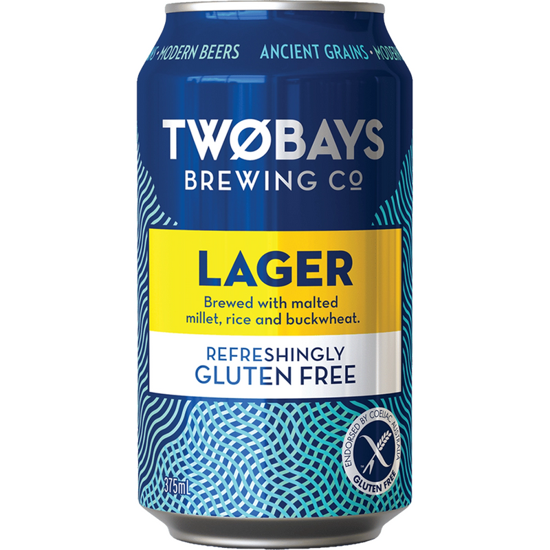 TWO BAYS GLUTEN FREE LAGER CANS