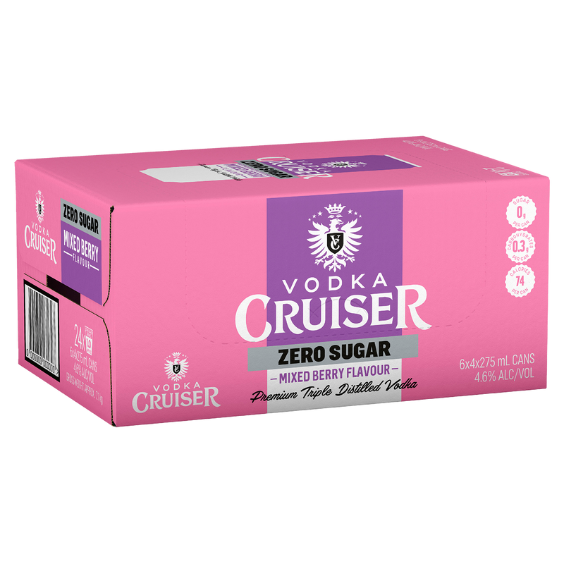 CRUISER SUGAR FREE MIXED BERRY CANS