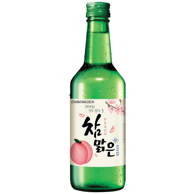VIVID PEACH SOJU BOTTLES