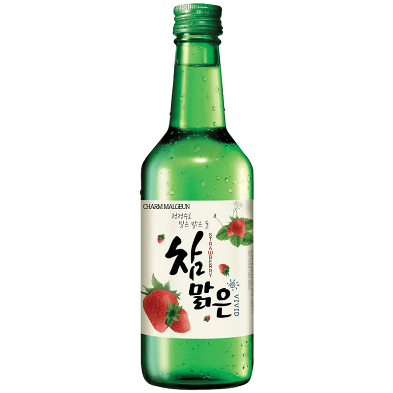 VIVID STRAWBERRY SOJU BOTTLES