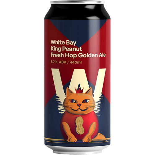 WHITE BAY CARTON KING PEANUT FRESH HOP GOLDEN ALE CAN
