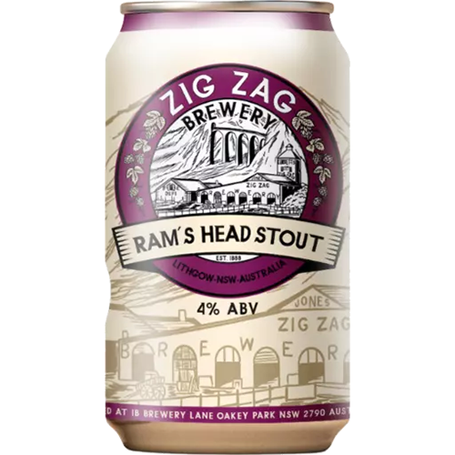 ZIG ZAG RAM'S HEAD STOUT CAN