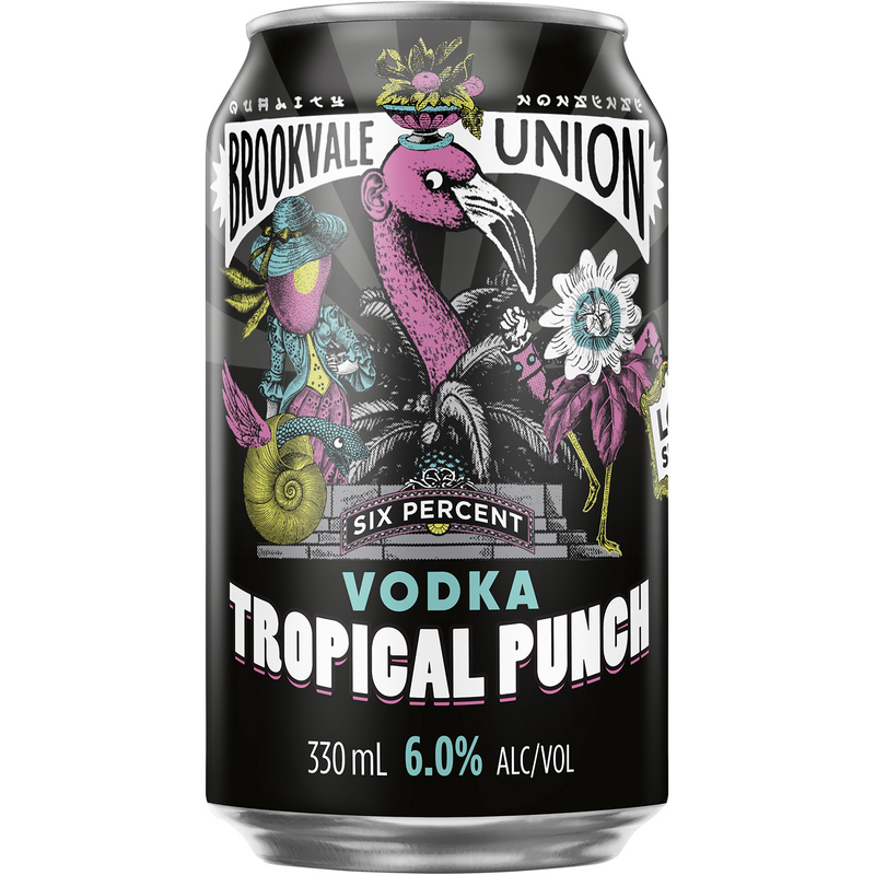 BROOKVALE UNION VODKA TROPICAL 6% CANS