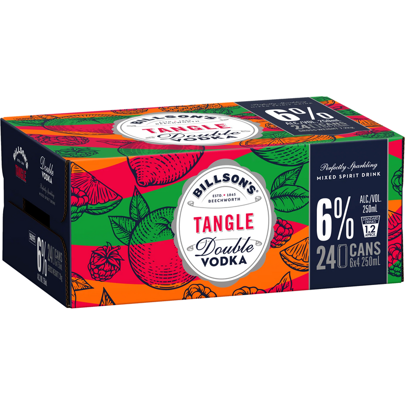 BILLSONS TANGLE DOUBLE VODKA CANS