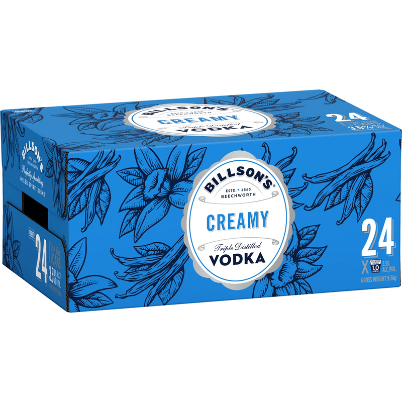 BILLSONS VODKA CREAMY SODA CANS