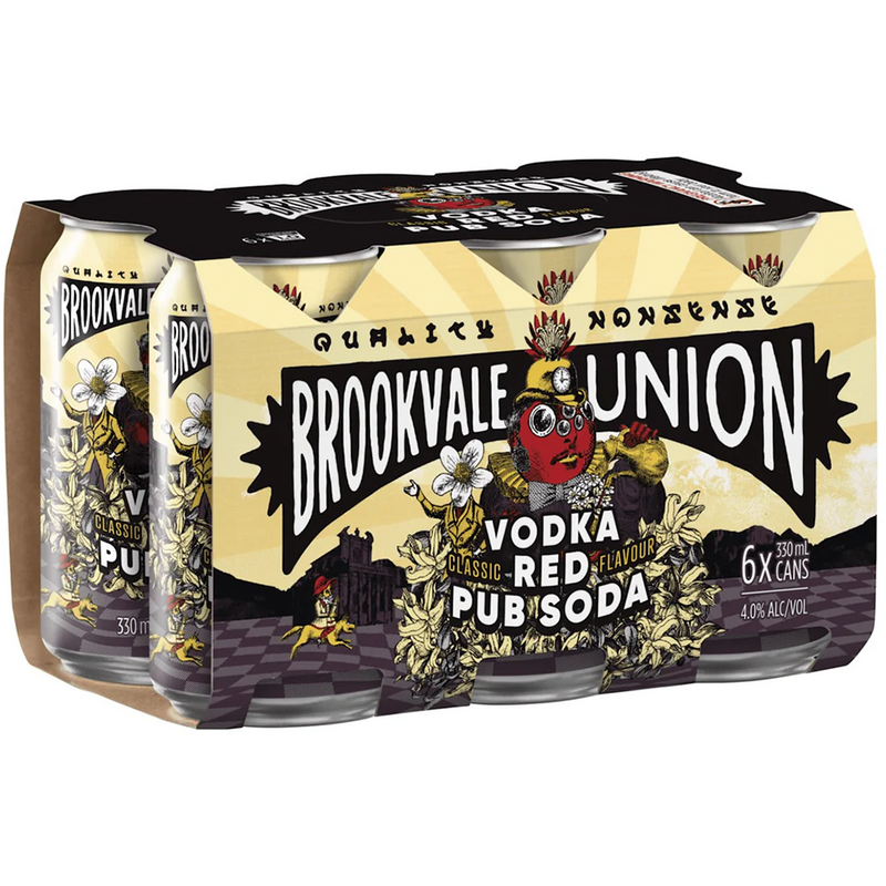 BROOKVALE UNION RED PUB SODA CANS