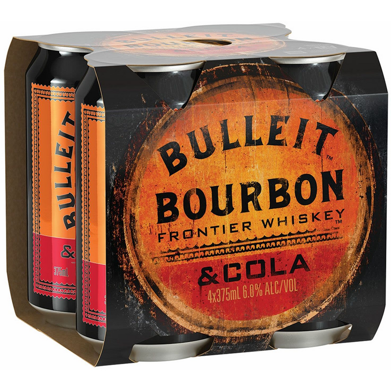 BULLEIT & COLA 6% CANS