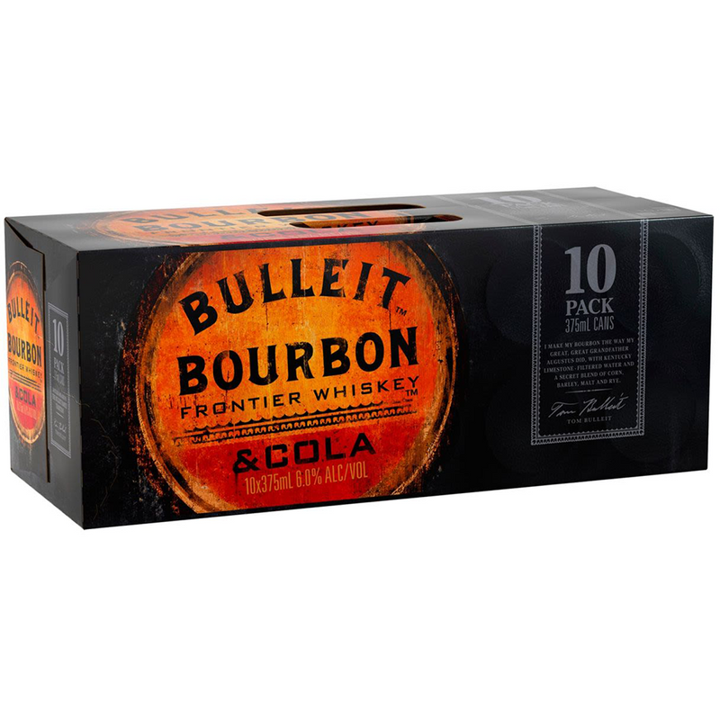 BULLEIT & COLA 6% CANS