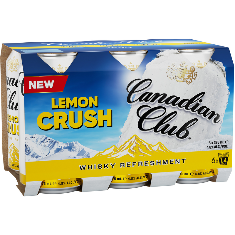 CANADIAN CLUB LEMON CRUSH CANS